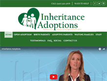 Tablet Screenshot of inheritanceadoptions.org